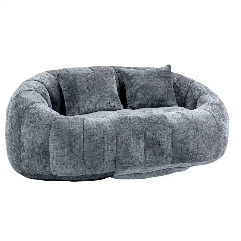 Chaise longue causeuse 59" en chenille rembourrée de mousse