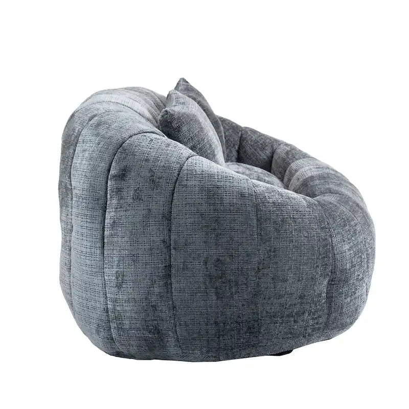 Chaise longue causeuse 59" en chenille rembourrée de mousse