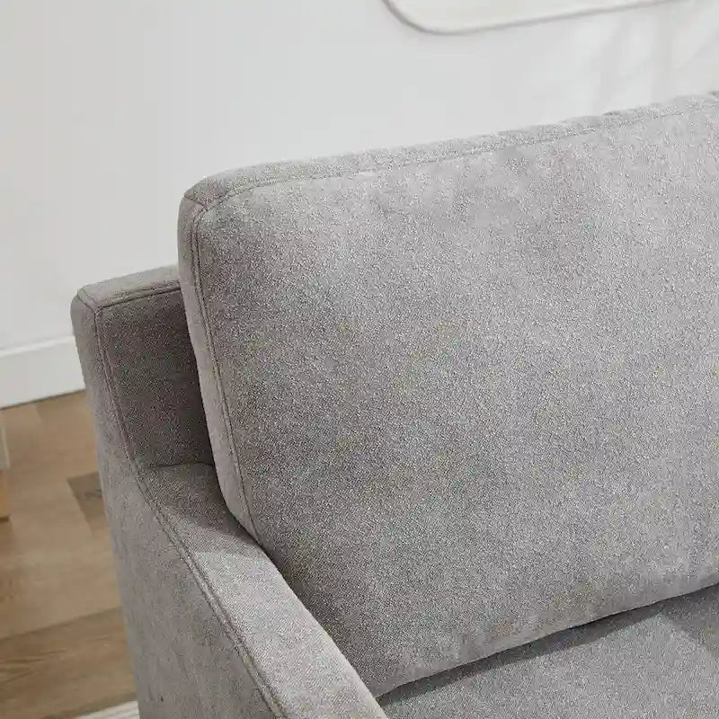 Fauteuil pivotant en chenille avec coussin de dossier amovible