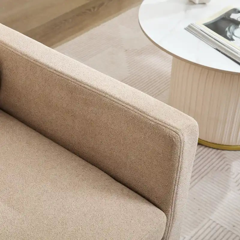 Fauteuil pivotant en chenille avec coussin de dossier amovible