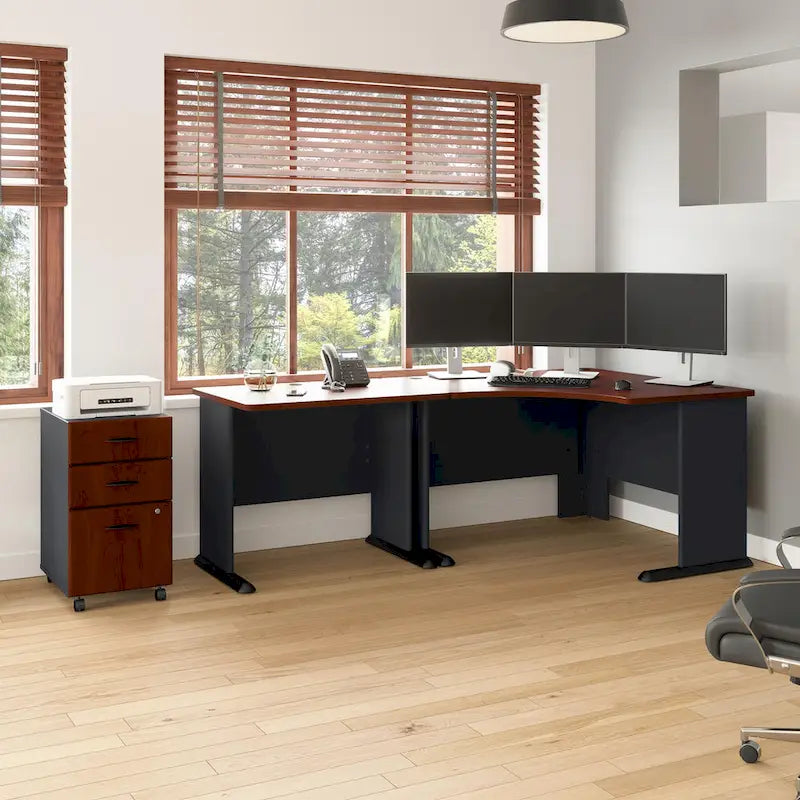 Bureau d'angle 48W pour le télétravail