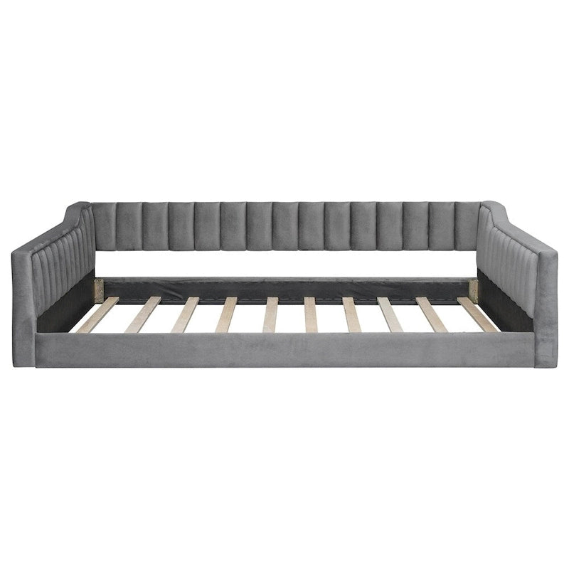 Lit de repos capitonné Full XL avec poche de rangement latérale