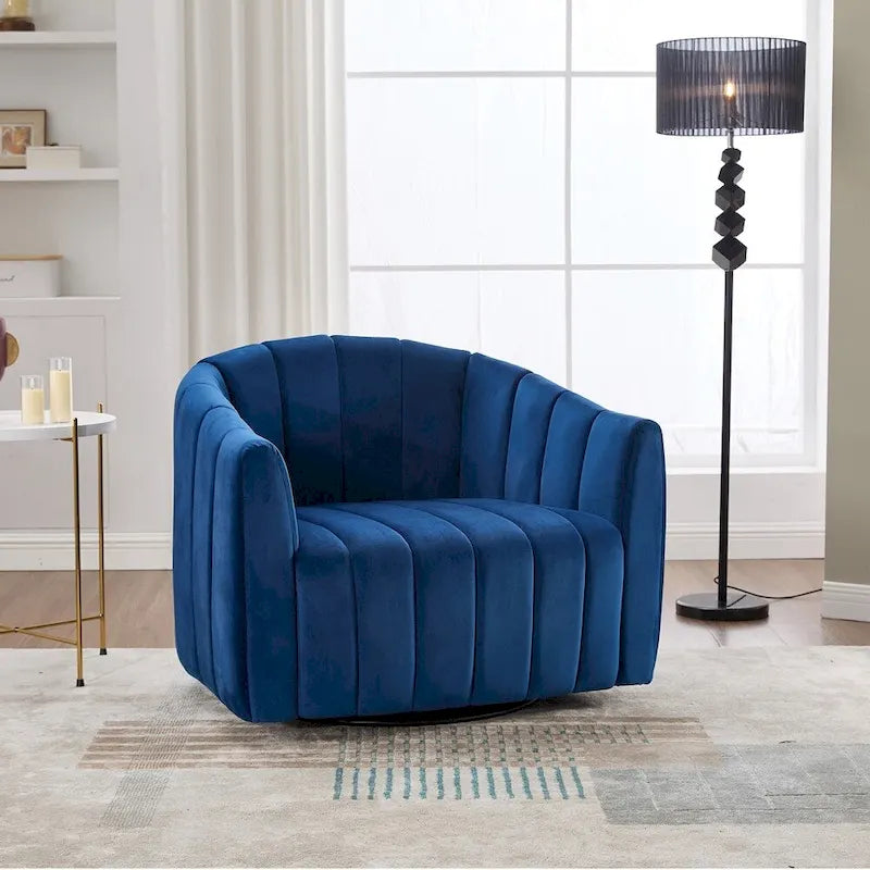 Fauteuil barillet pivotant à 360° avec assise rembourrée