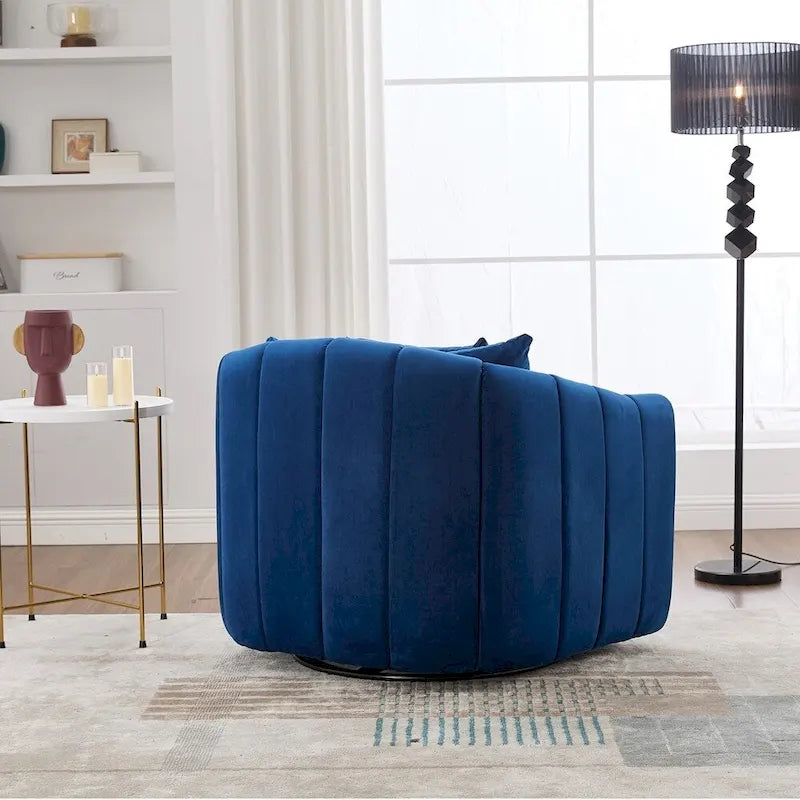 Fauteuil barillet pivotant à 360° avec assise rembourrée