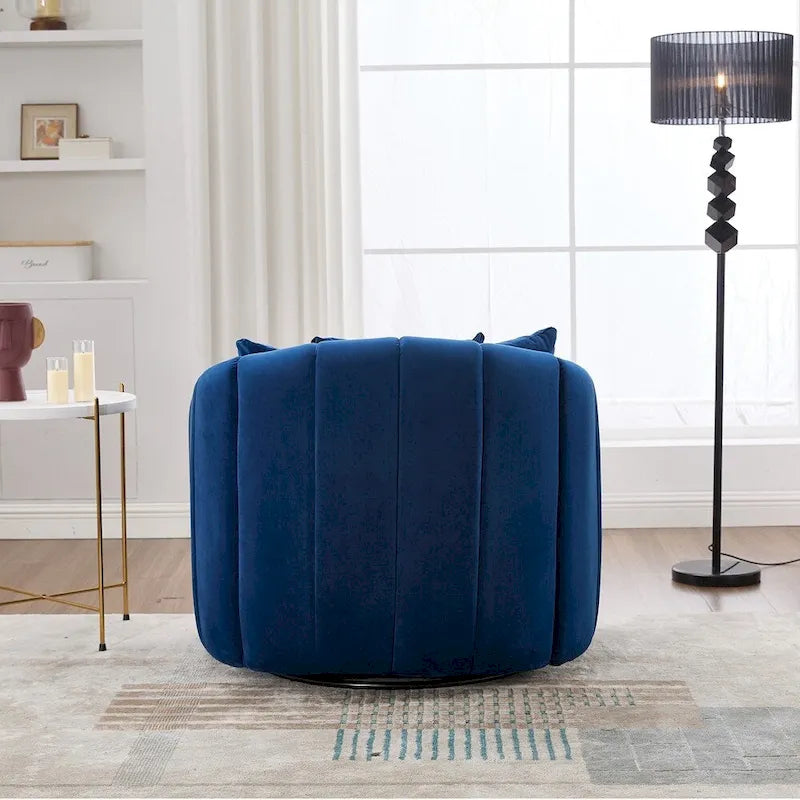Fauteuil barillet pivotant à 360° avec assise rembourrée