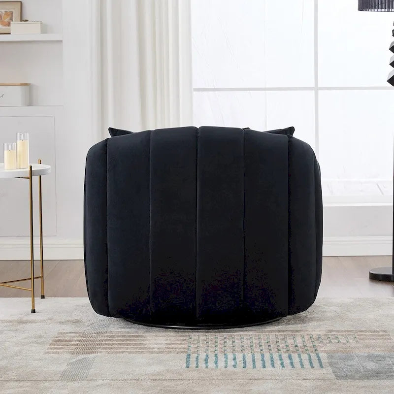 Fauteuil barillet pivotant à 360° avec assise rembourrée