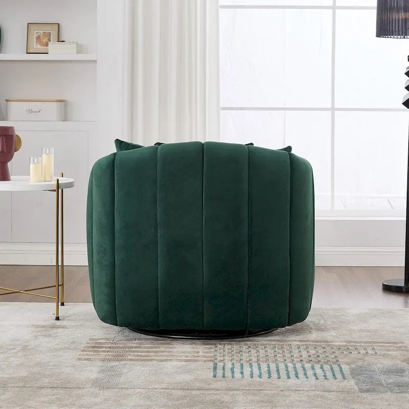 Fauteuil barillet pivotant à 360° avec assise rembourrée