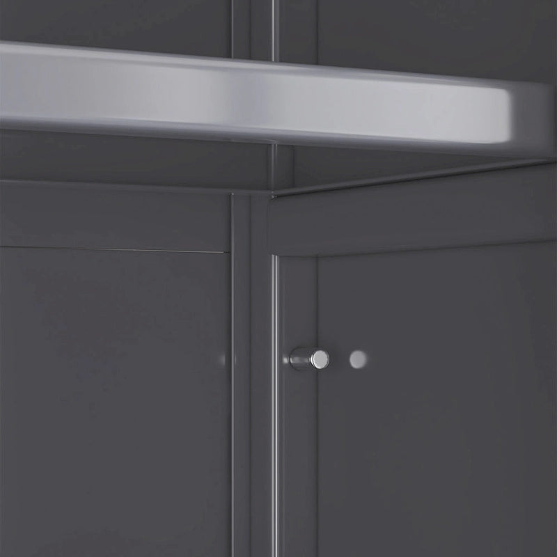 Meuble de rangement de cuisine à roulettes avec compartiment à double porte