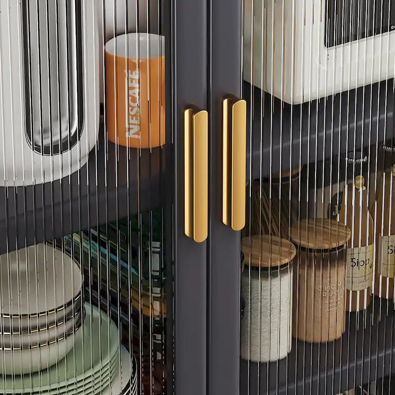 Meuble de rangement de cuisine à roulettes avec compartiment à double porte