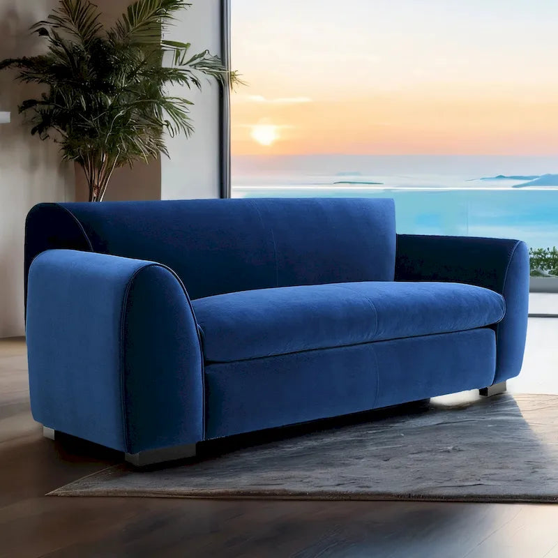 Causeuse moderne de style banc avec tissu certifié OEKO-TEX