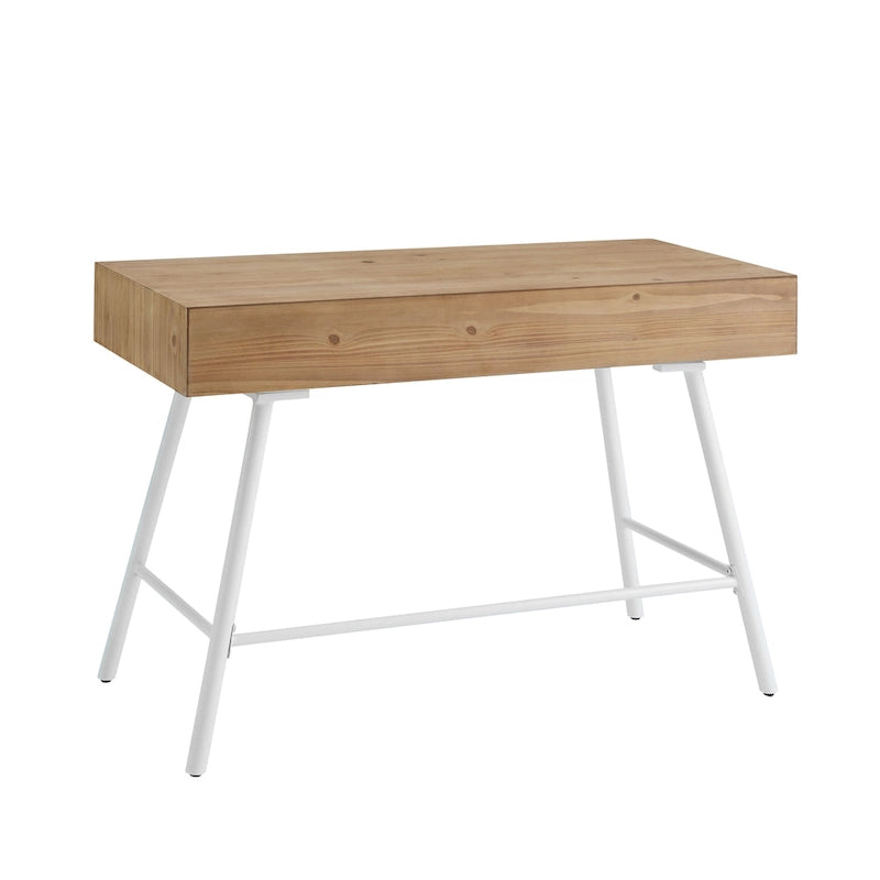 Bureau 3 tiroirs plateau bois