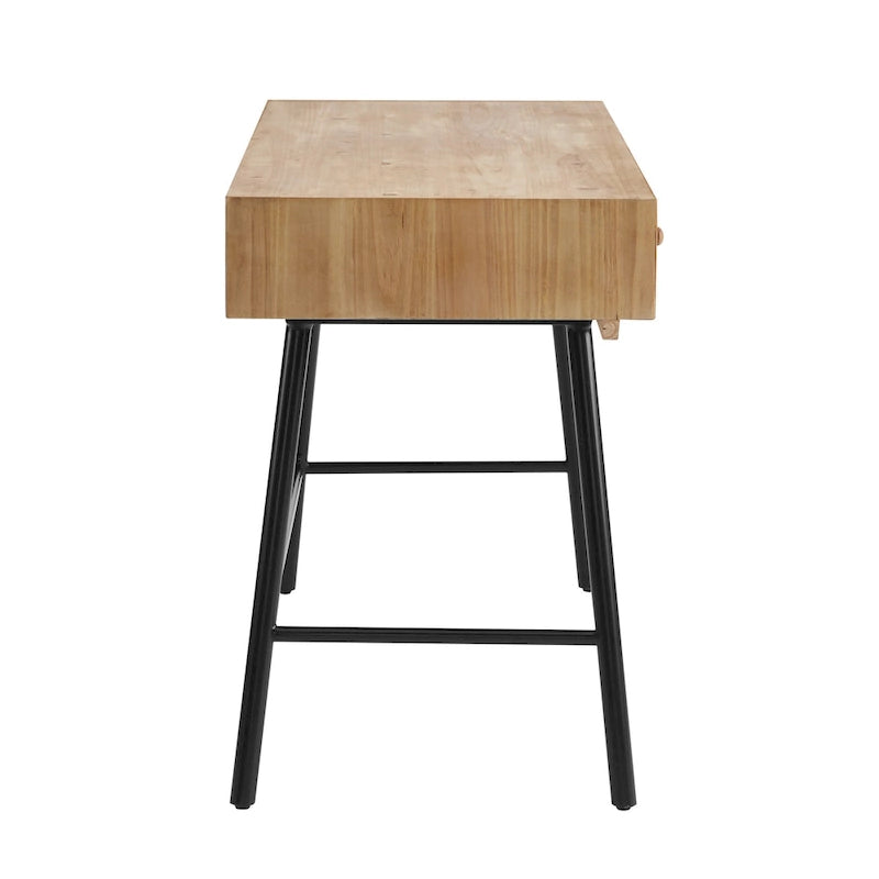 Bureau 3 tiroirs plateau bois