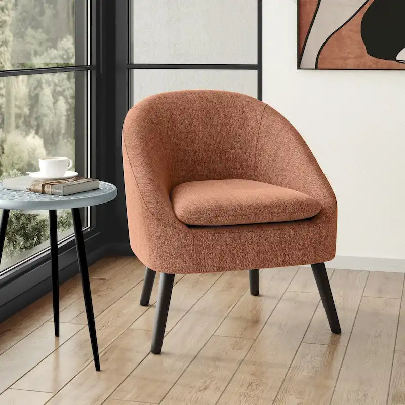 Fauteuil d'appoint moderne du milieu du siècle, largeur 27 po