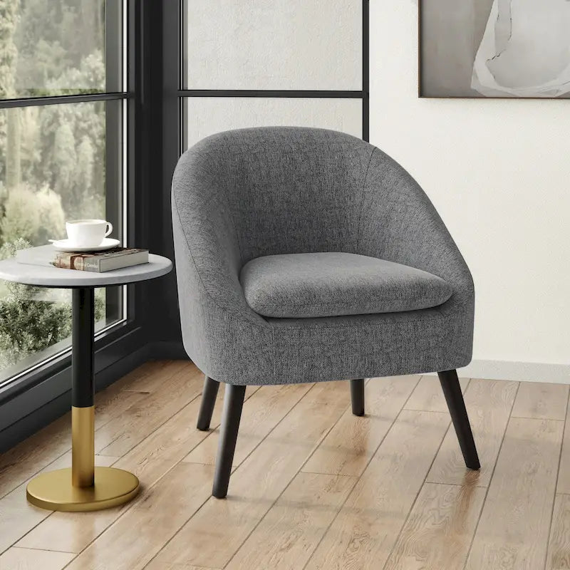 Fauteuil d'appoint moderne du milieu du siècle, largeur 27 po