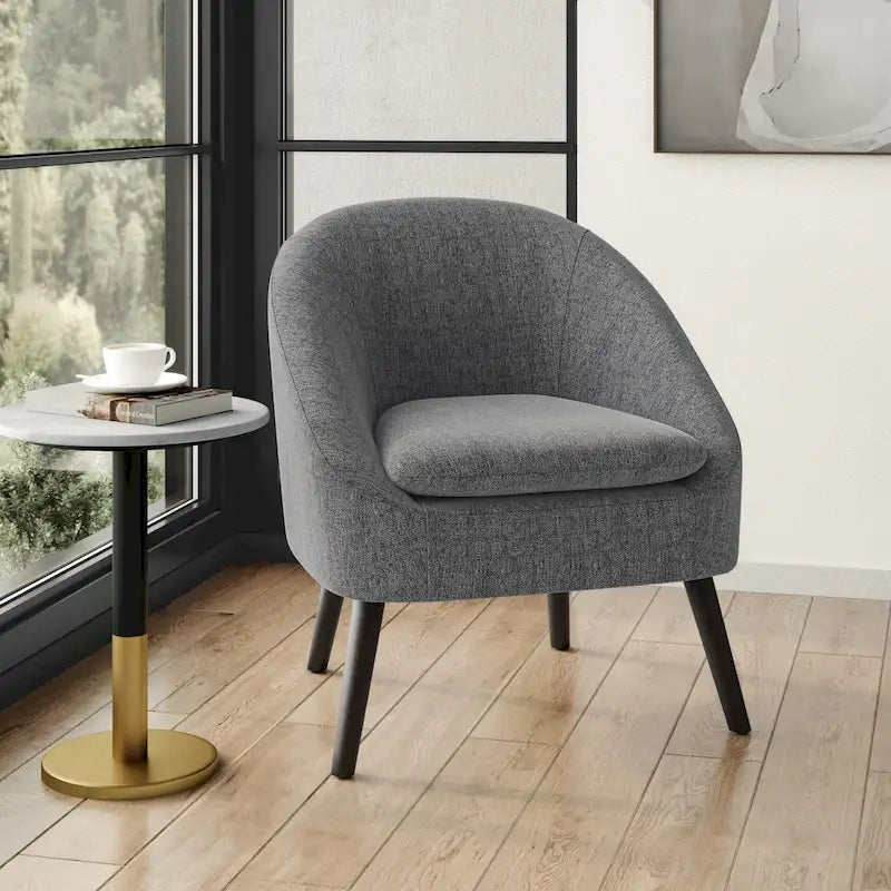 Fauteuil d'appoint moderne du milieu du siècle, largeur 27 po