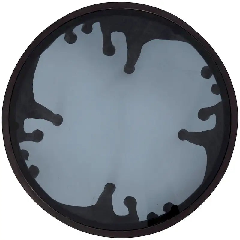 Table d'appoint Drip en aluminium avec plateau en verre
