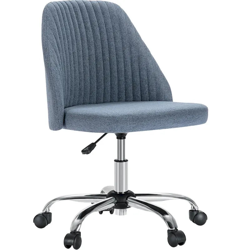 Chaise de bureau pivotante réglable avec roulettes