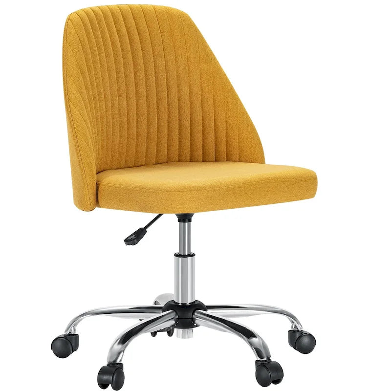 Chaise de bureau pivotante réglable avec roulettes