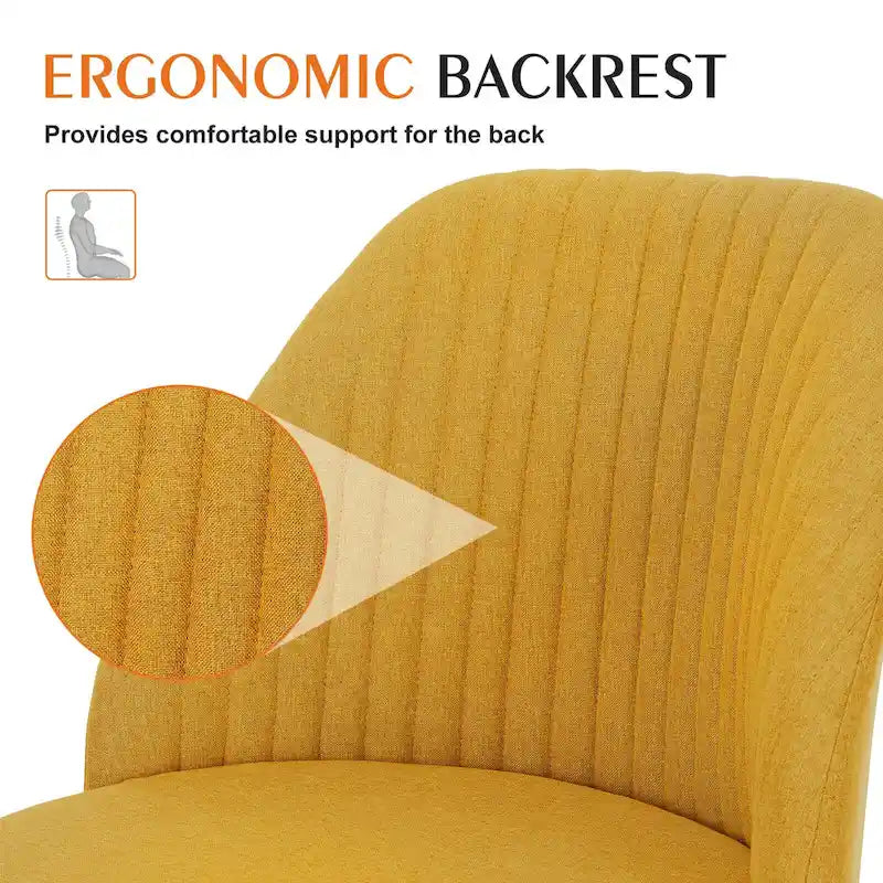 Chaise de bureau pivotante réglable avec roulettes
