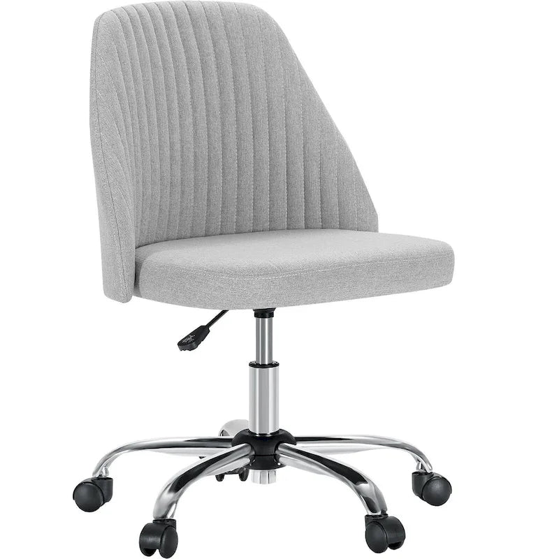 Chaise de bureau pivotante réglable avec roulettes