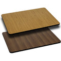 Plateau de table rectangulaire réversible en stratifié 30 x 60