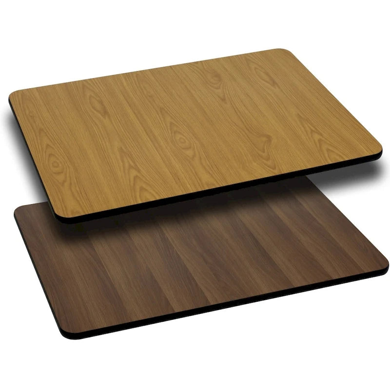 Plateau de table rectangulaire réversible en stratifié 30 x 60