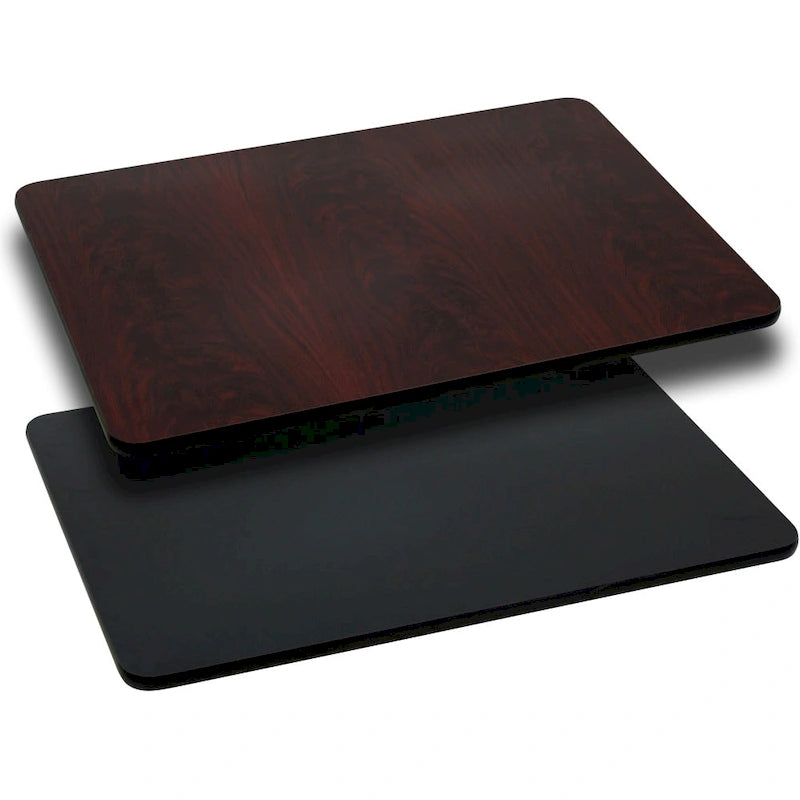 Plateau de table rectangulaire réversible en stratifié 30 x 60