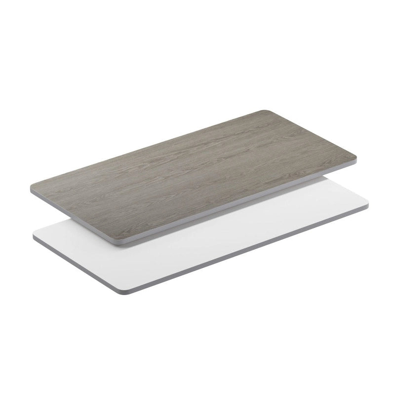 Plateau de table rectangulaire réversible en stratifié 30 x 60