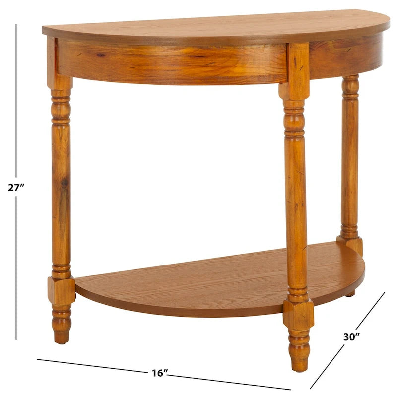 Console demi-lune 76 larg. x 41 prof. x 69 haut. (cm)