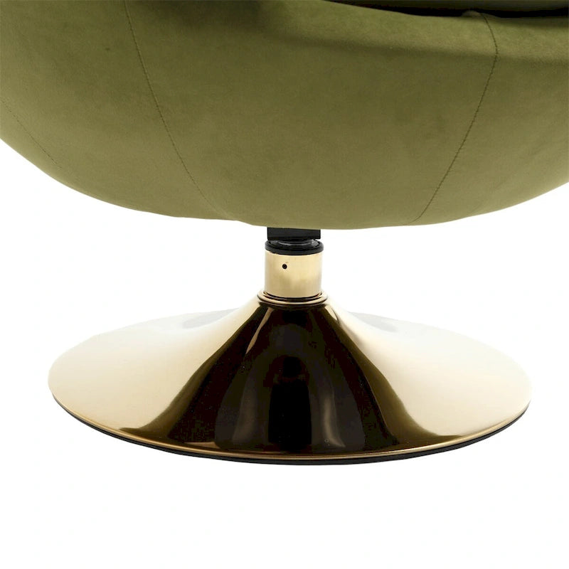 Fauteuil pivotant à 360° avec accoudoirs arrondis