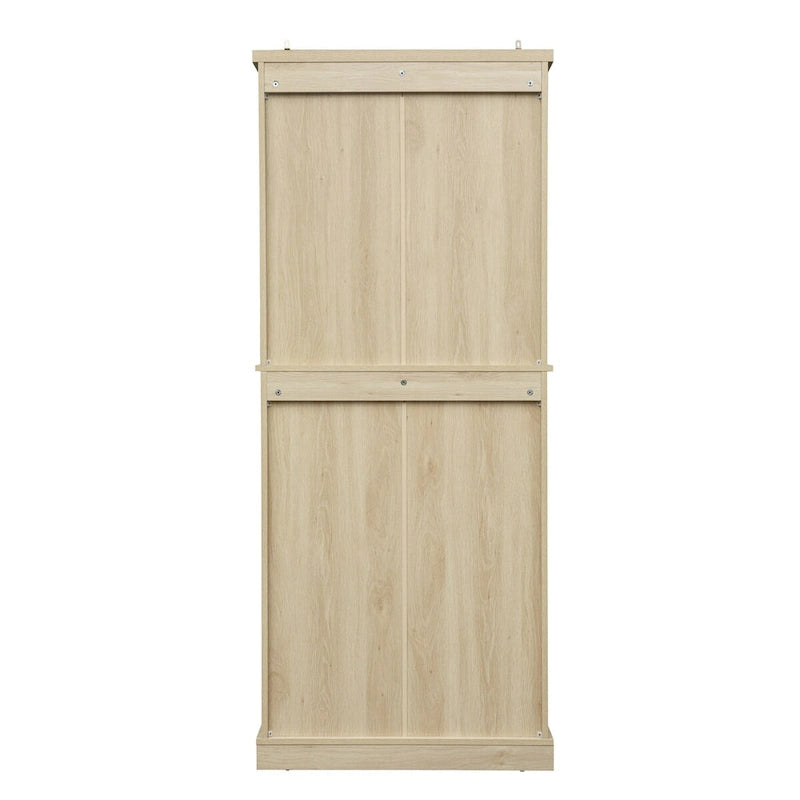 Meuble de rangement 4 portes avec 1 tiroir et 4 étagères réglables
