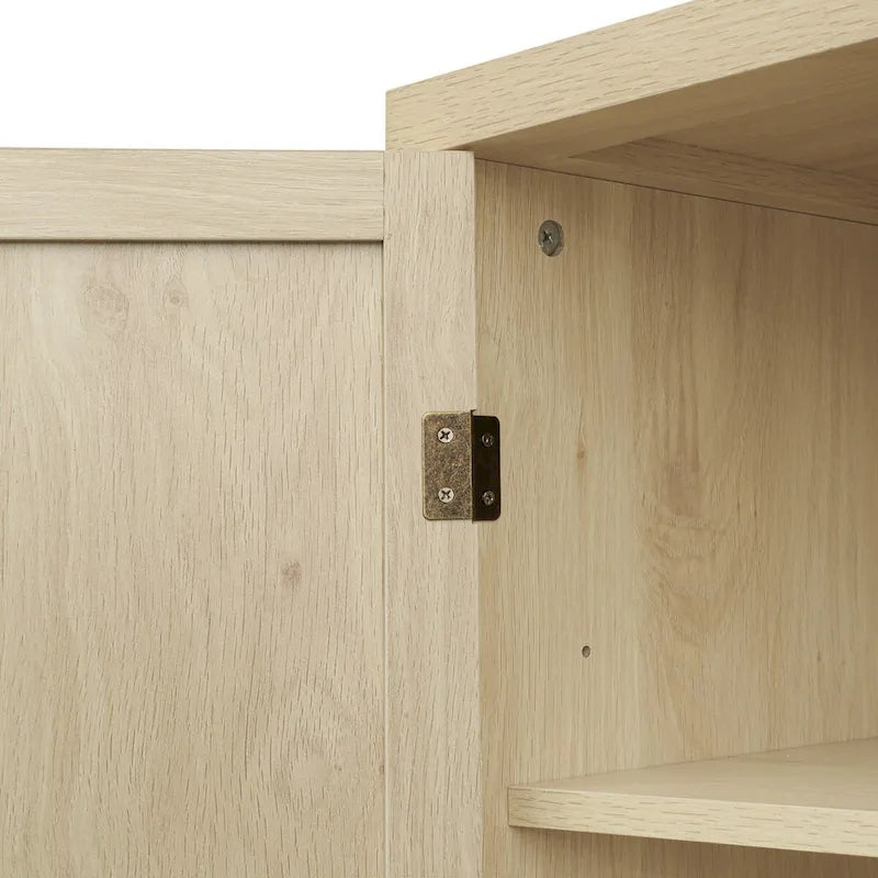 Meuble de rangement 4 portes avec 1 tiroir et 4 étagères réglables
