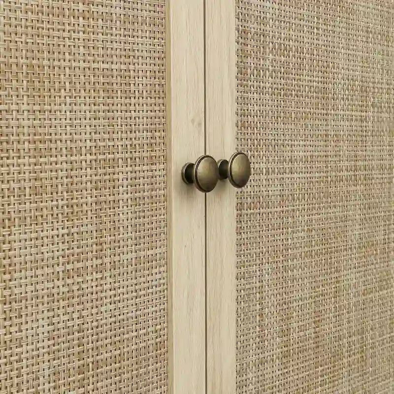 Meuble de rangement 4 portes avec 1 tiroir et 4 étagères réglables