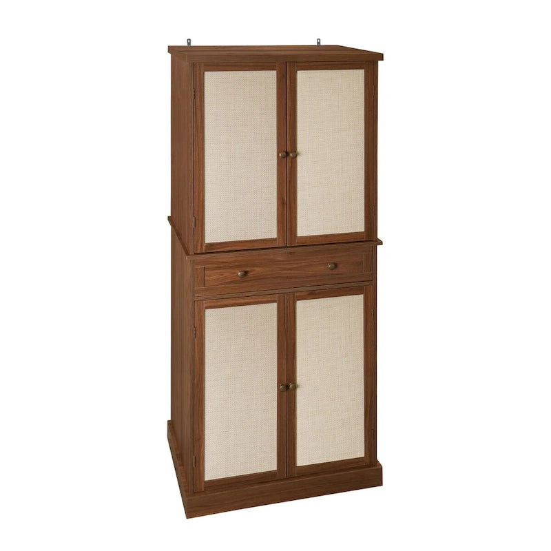 Meuble de rangement 4 portes avec 1 tiroir et 4 étagères réglables