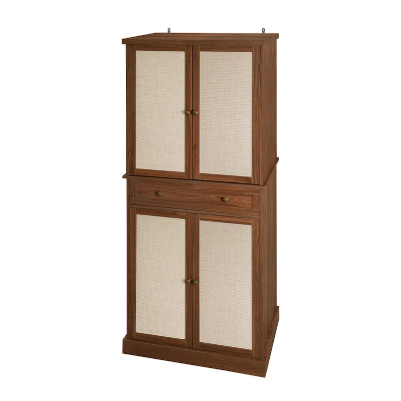 Meuble de rangement 4 portes avec 1 tiroir et 4 étagères réglables