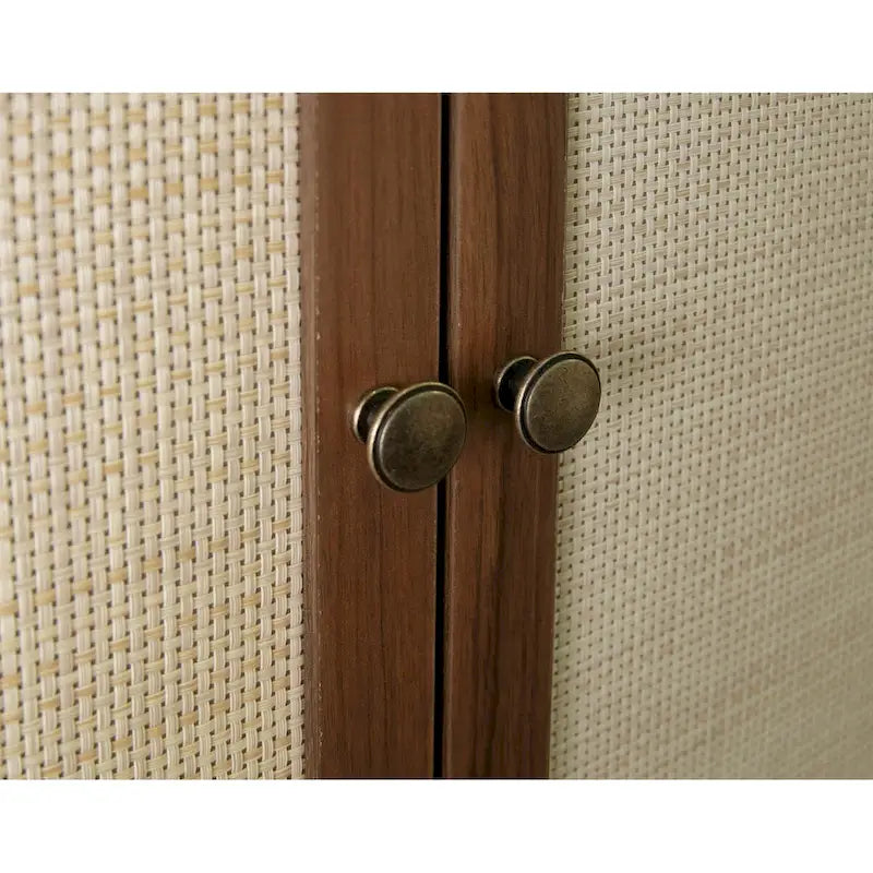Meuble de rangement 4 portes avec 1 tiroir et 4 étagères réglables