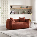 Grand pouf géant avec cœur en mousse – Canapé inclinable deux places pour salon