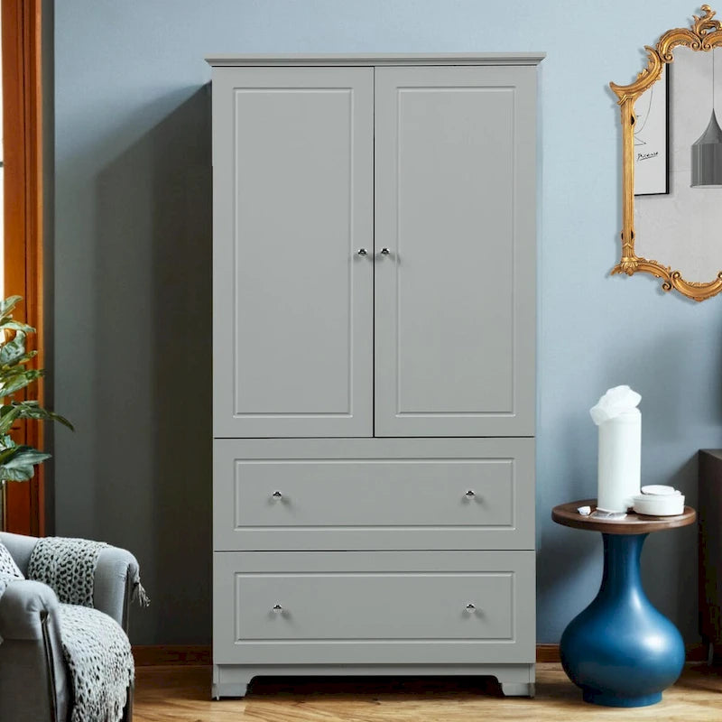 Meuble de rangement haut avec 2 portes et 2 tiroirs