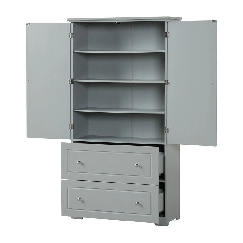 Meuble de rangement haut avec 2 portes et 2 tiroirs